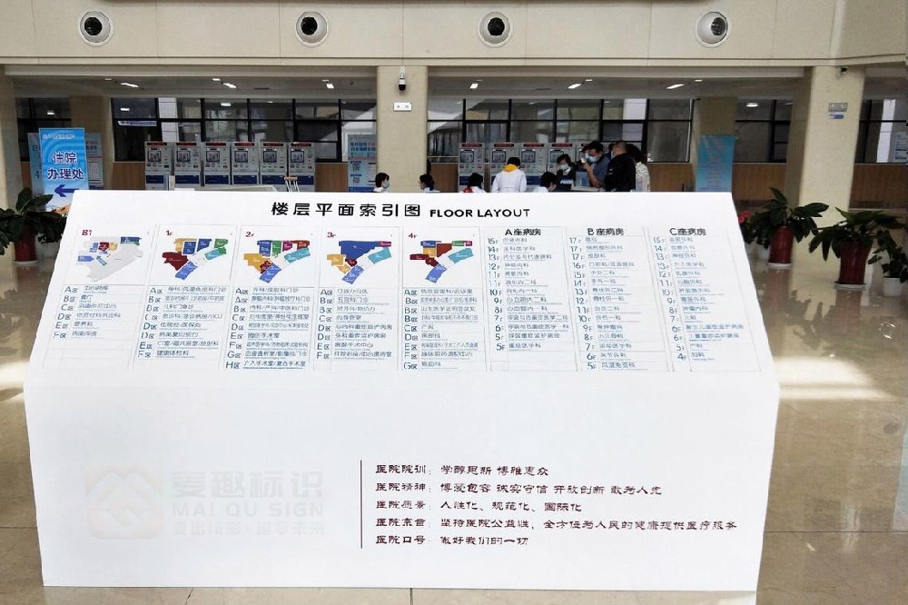 医院标识牌价格多少钱？标识牌设计制作，同行都找麦趣