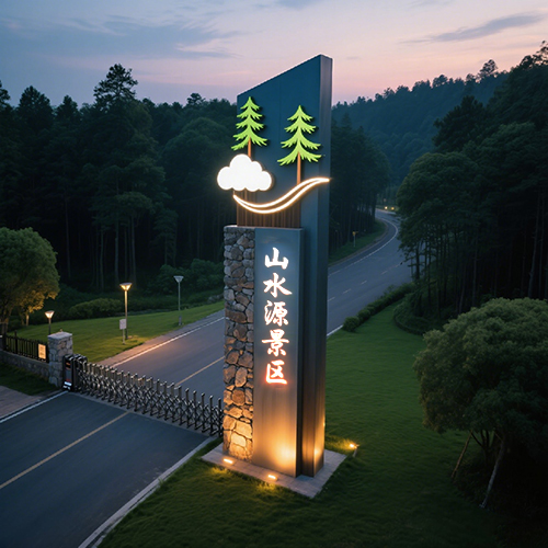 景区入口牌